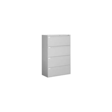 Gec Global 9300 Series 36"W 4 Drawer Binder Lateral File - Gray 9336P-4-F1HLGR